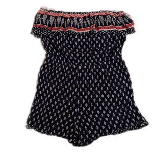 Mud Strapless Junior Paisley Romper